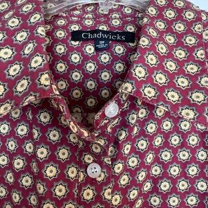 NWOT Chadwick’s stretch poplin fitted blouse size 12P